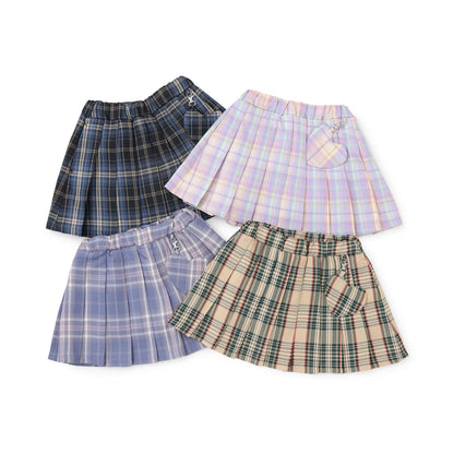 日本童裝 Ly# mine 學生妹格子百褶裙 100-150cm 女童款 秋季 SKIRTS 萬聖節 Cosplay服裝 Halloween攪鬼特輯