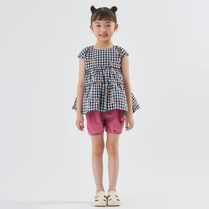 Japanese children's clothing Ly# mine tank top and shorts set 100-150cm girls summer TOPS PANTS 