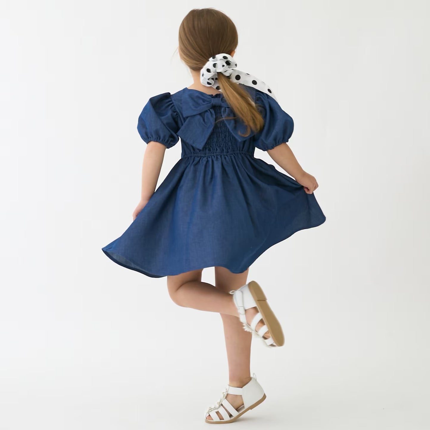日本童裝 pe#main 泡泡袖連身裙 80-130cm 女童款 夏季 DRESSES