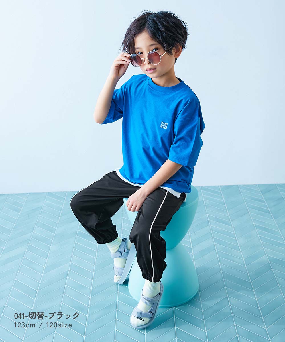 日本童裝 dev!rock 速乾系列 易洗耐洗 【5大功能】側條紋長褲 100-160cm 男童款/女童款 夏季 PANTS