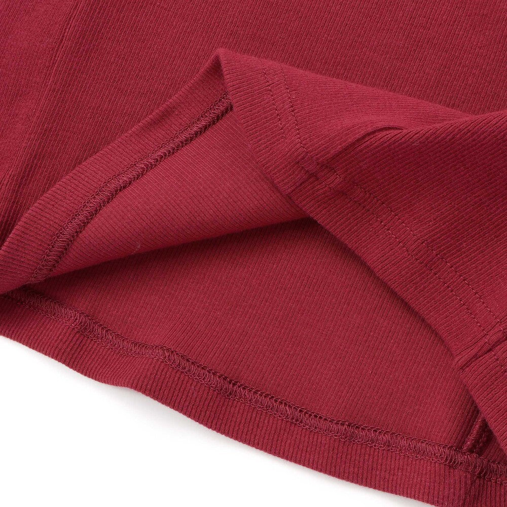 日本童裝 NEXCHIC x The Rolling Stones 繫帶羅紋上衣 110-150cm 女童款 秋季 TOPS 其他品牌童裝 聖誕紅/新年紅