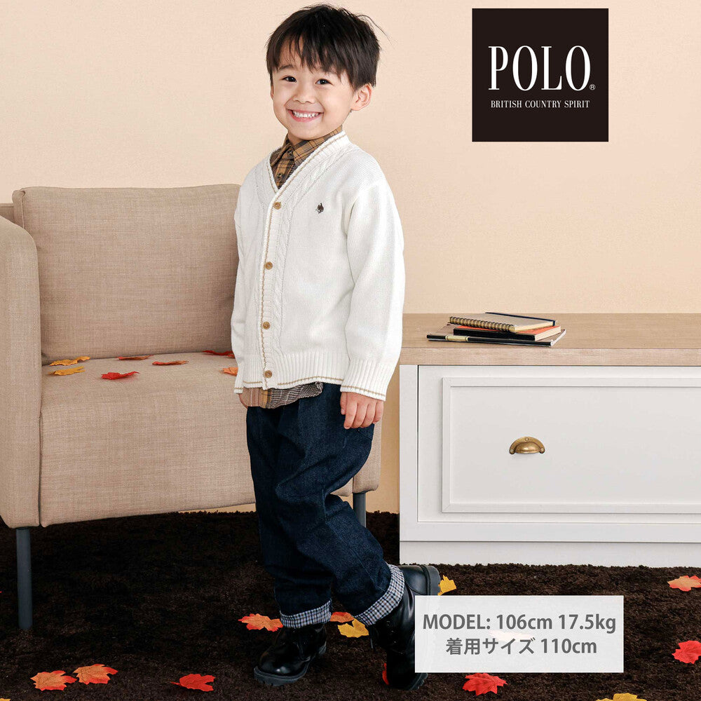 日本童裝  SLAP SLIP x POLO BCS 針織外套 80-130cm 男童款 秋季 OUTERWEAR 面試/宴會/表演