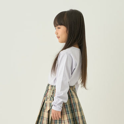 日本童裝 Ly# mine 防UV 速乾系列 防污系列 立體印花緞帶上衣 100-140cm 女童款 秋季 TOPS