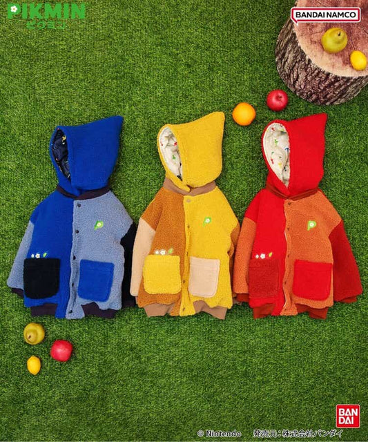 日本童裝 BREEZE x Pikmin 2Way 雙面兩著 夾棉外套 80-140cm 男童款/女童款 冬季 (適合初秋、香港平均溫度、寒冷天氣）OUTERWEAR 