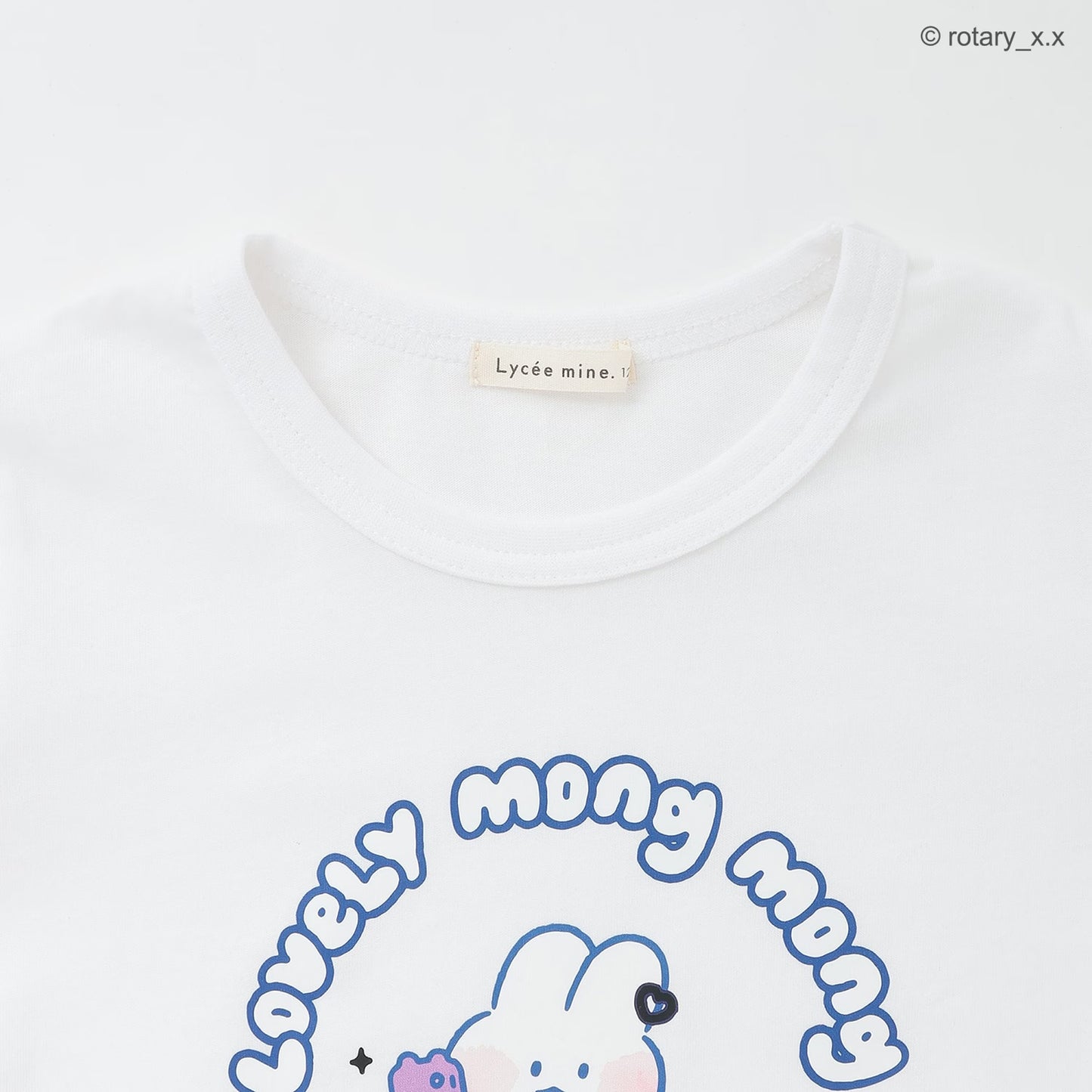 日本童裝 Ly# mine x Lovely MongMong 印花上衣 100-140cm 女童款 秋季 TOPS
