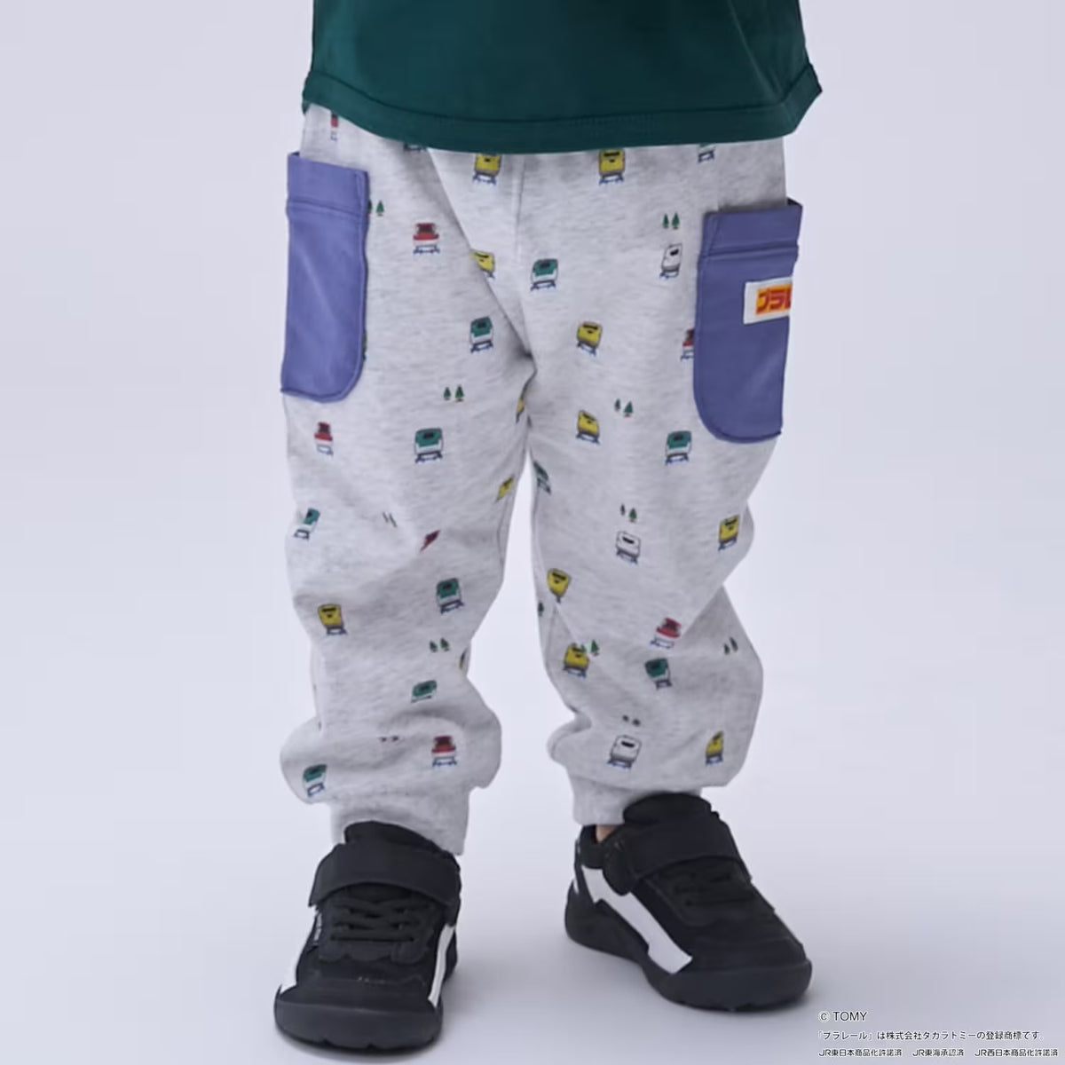 日本童裝 pe#main x 新幹線 雙口袋長褲 80-130cm 男童款 秋季 TOPS 鐵路系列