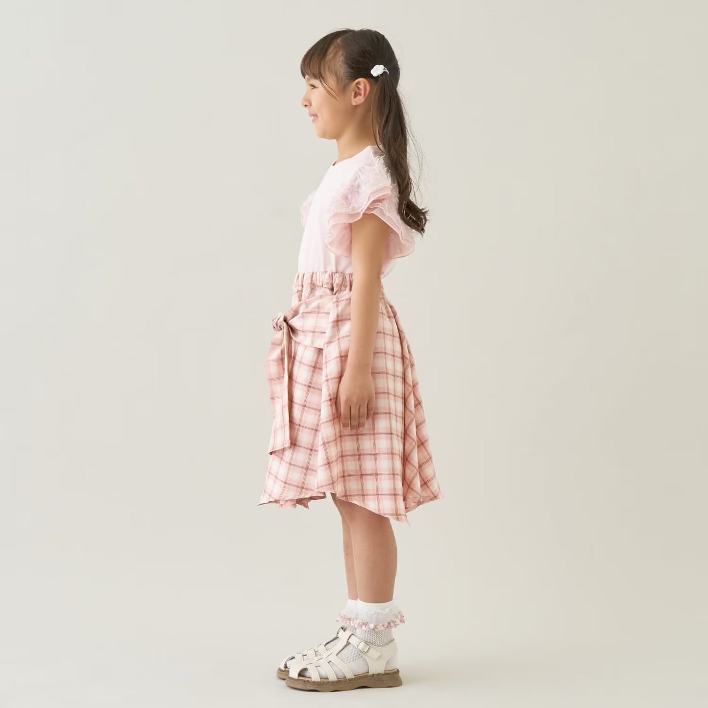 Japanese children's clothing Ly# mine tank top and shorts set 100-150cm girls summer TOPS PANTS 