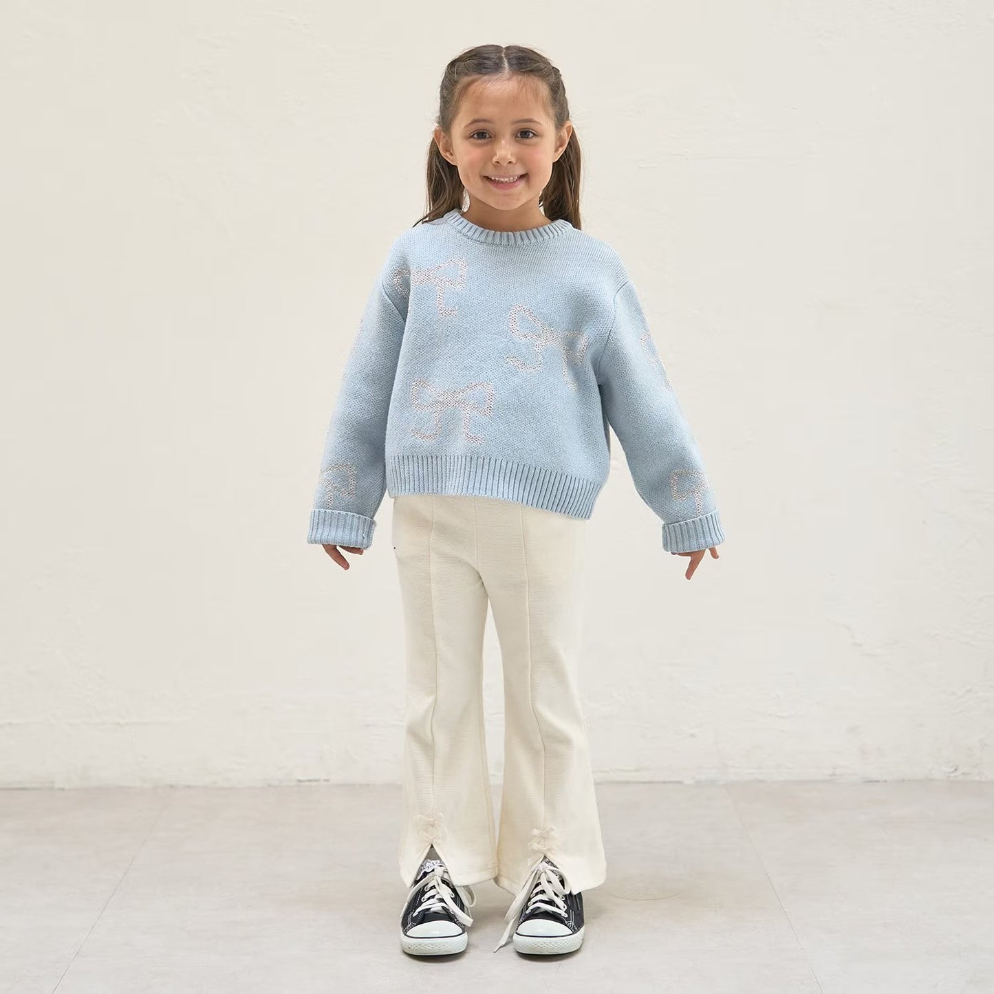 日本童裝 Ly# mine 閃閃蝴蝶結針織毛衣 110-140cm 女童款 冬季 TOPS