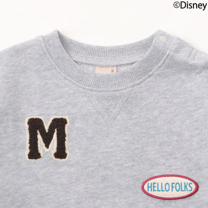 日本童裝 pe#main x Disney 貼布衛衣 80-130cm 男童款 秋季 TOPS