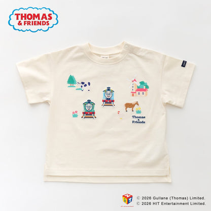 日本童裝 pe#main x Thomas 刺繡圖案上衣 80-130cm 男童款/女童款 夏季 TOPS
