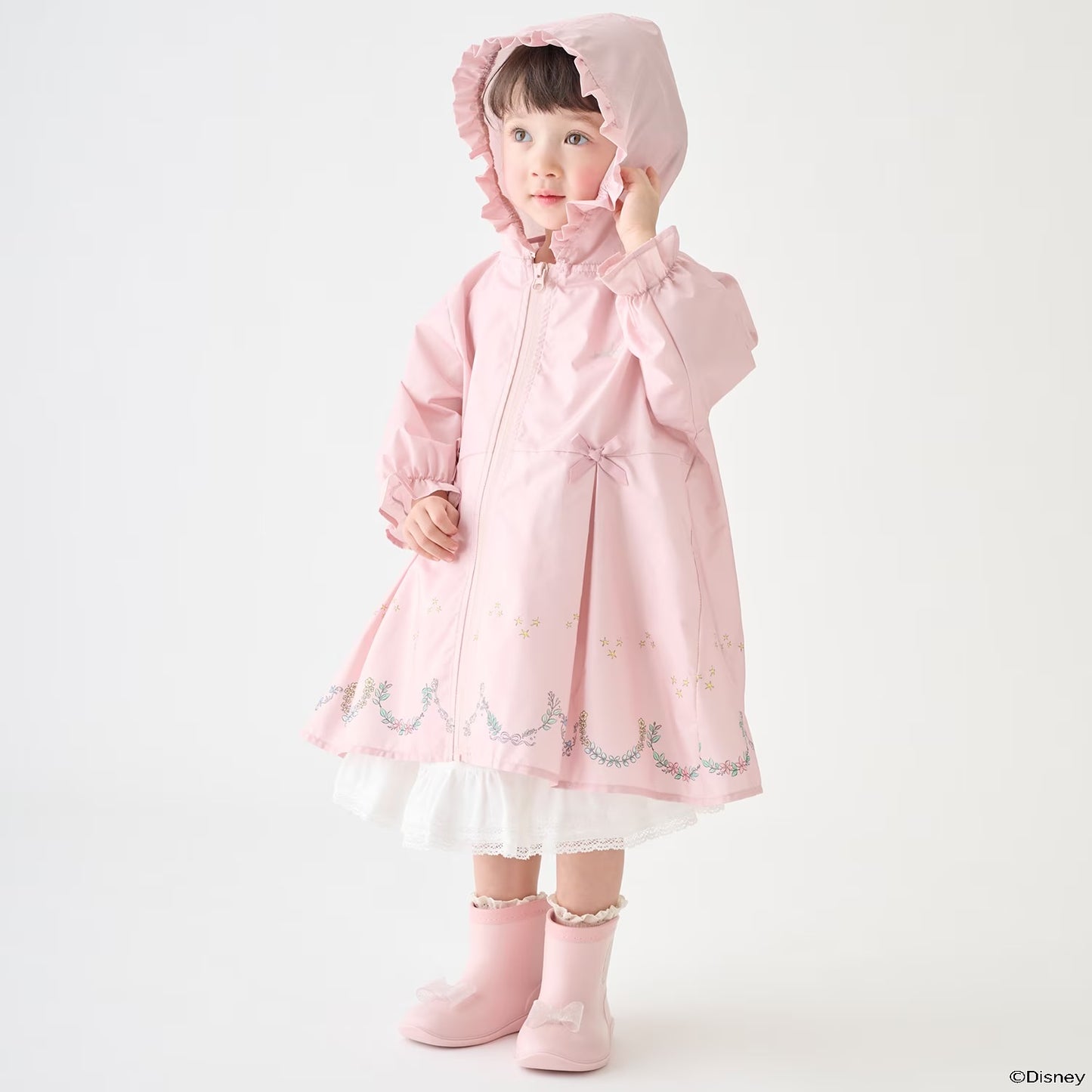 日本直送 pe#main x【Disney】雨衣連收納袋 80-130cm 下雨天系列