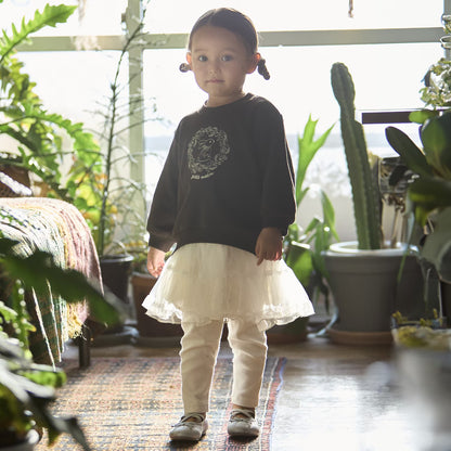 日本童裝 pe#main 印花衛衣 80-130cm 女童款 冬季 TOPS 聖誕紅/新年紅