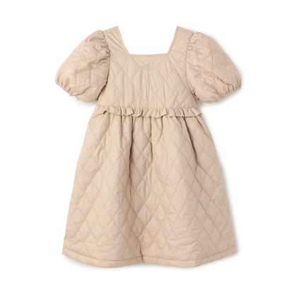 日本童裝 Ly# mine 絎縫夾棉蓬蓬連身裙 100-150cm 女童款 冬季 DRESSES