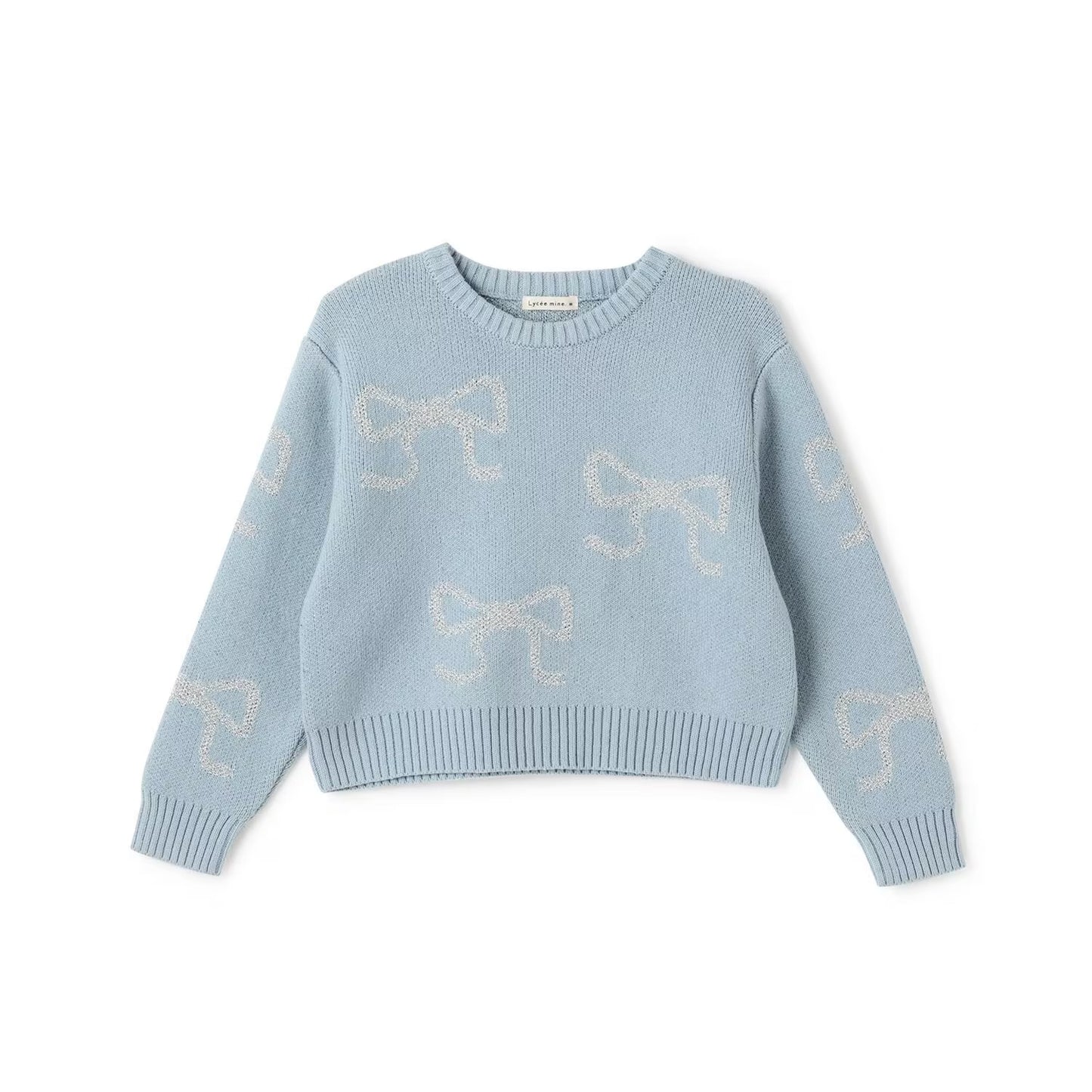 日本童裝 Ly# mine 閃閃蝴蝶結針織毛衣 110-140cm 女童款 冬季 TOPS