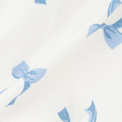 日本童裝 pe#main 蝴蝶結印花兩件套裝 70-80cm 女童款 初生嬰兒 夏季 TOPS PANTS