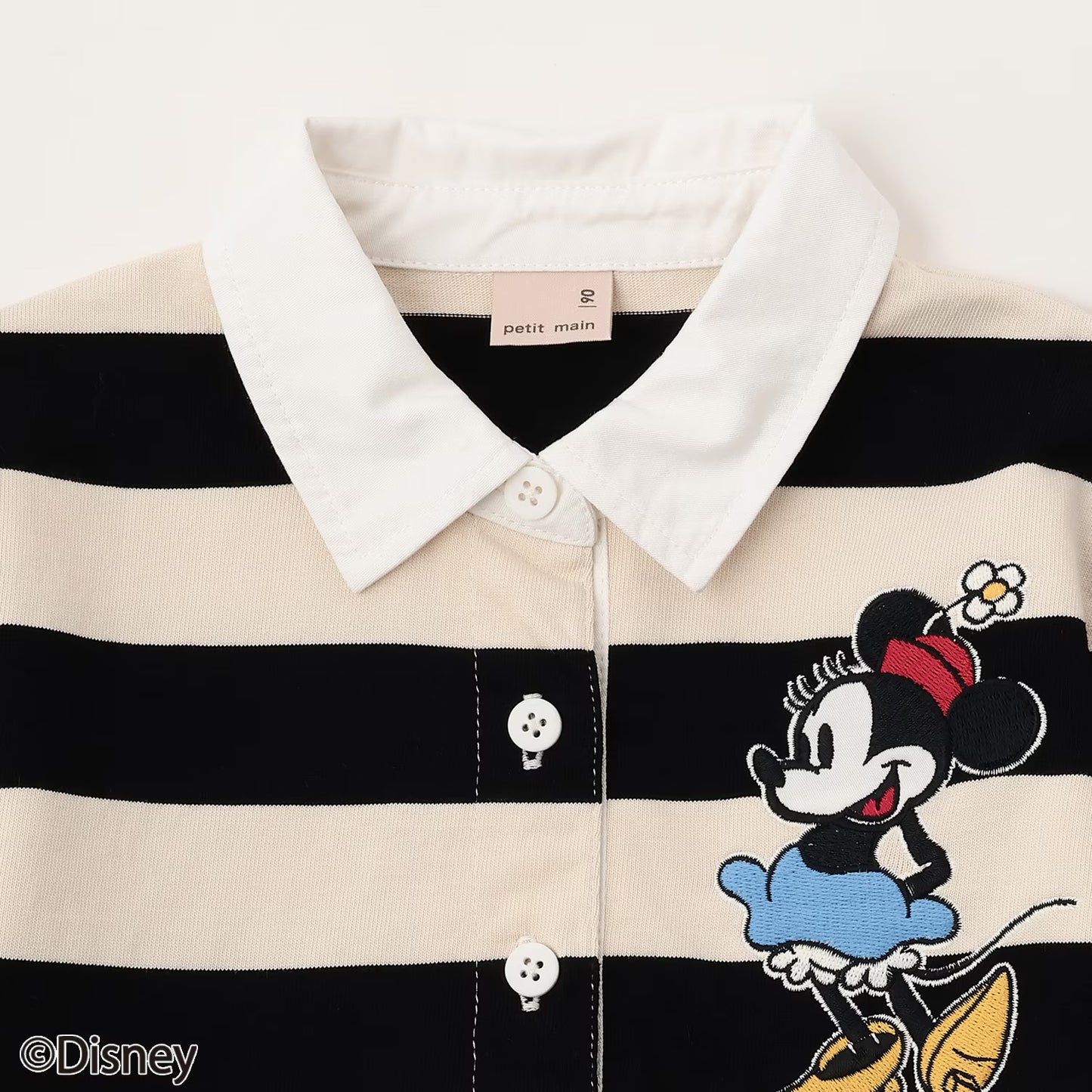 日本童裝 pe#main x Disney 間條連身裙 80-130cm 女童款 秋季 DRESSES