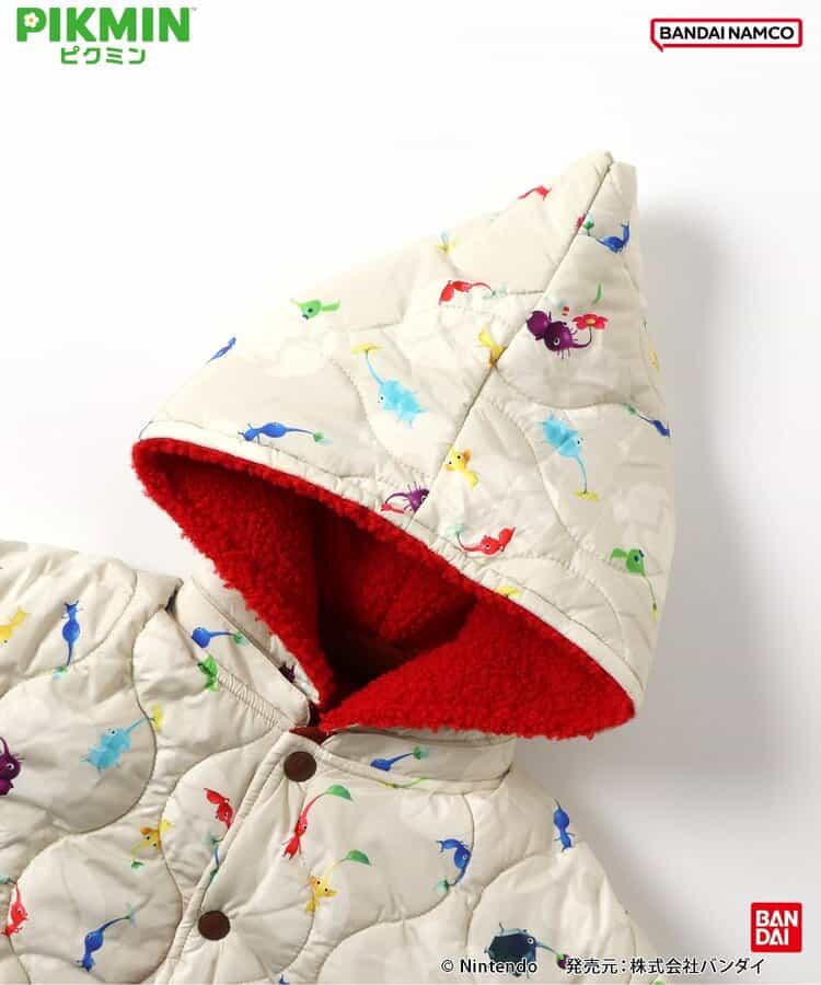 日本童裝 BREEZE x Pikmin 2Way 雙面兩著 夾棉外套 80-140cm 男童款/女童款 冬季 (適合初秋、香港平均溫度、寒冷天氣）OUTERWEAR 