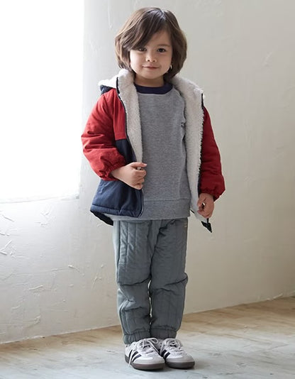 日本童裝 pe#main 絎縫保暖長褲 90-130cm 男童款 冬季 PANTS