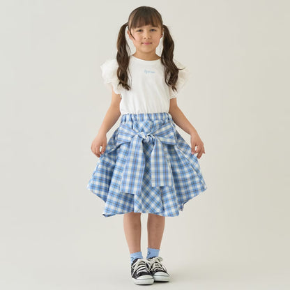 Japanese children's clothing Ly# mine tank top and shorts set 100-150cm girls summer TOPS PANTS 