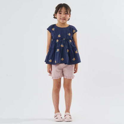 Japanese children's clothing Ly# mine tank top and shorts set 100-150cm girls summer TOPS PANTS 
