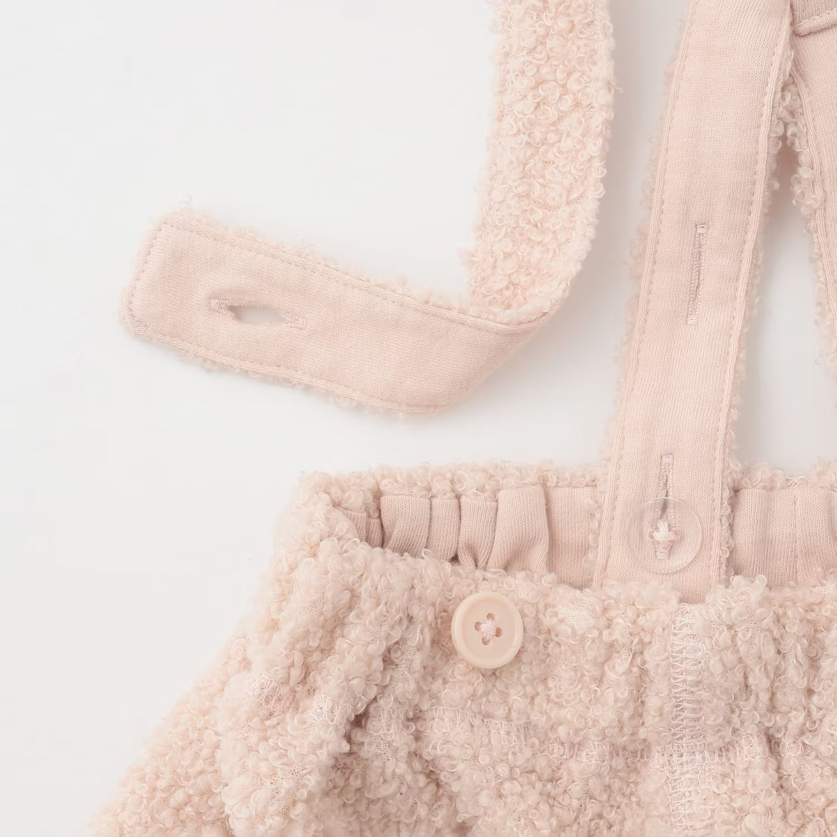 日本童裝 pe#main x Monchhichi 毛毛吊帶短褲 50-80cm 男童款/女童款 初生嬰兒 秋季 Jumpsuit PANTS
