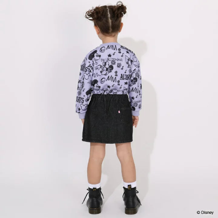 日本童裝 BDL x Disney 衛衣拼接連身裙 90-140cm 女童款 冬季 DRESSES