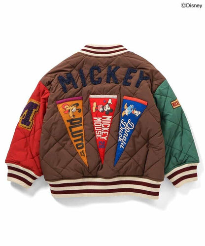 日本童裝 F.O.KIDS x Disney 拼布絎縫夾棉棒球外套 80-150cm 男童款/女童款 秋冬季 (適合初秋、香港平均溫度、寒冷天氣）OUTERWEAR  其他品牌童裝