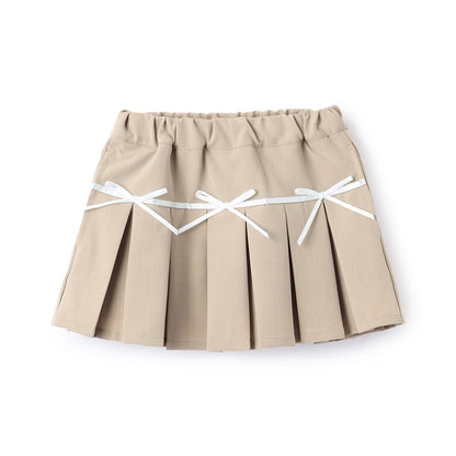 日本童裝 Ly# mine 百摺短裙 100-150cm 女童款 冬季 SKIRTS 聖誕紅/新年紅
