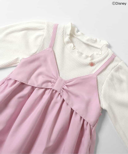 日本童裝 apres les cours x Disney Marie假兩件蝴蝶結連身裙 80-140cm 女童款 冬季 DRESSES