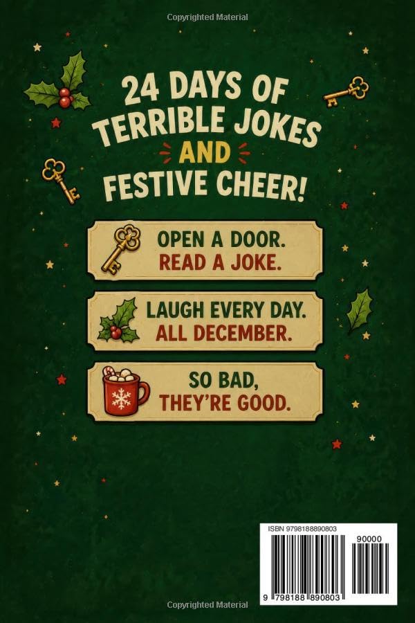 日英美直送 Festive Puns & Classic Groaners Book Advent Calendar 聖誕倒數日曆 大人款/兒童款 聖誕快樂特輯 不參與$900免運 滿$900可加$25免運到順豐站/智能櫃 Christmas Advent Calendars 2026