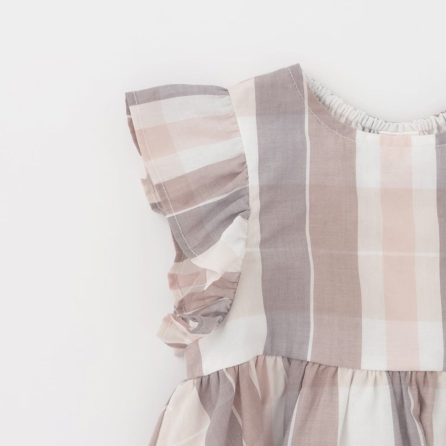 日本童裝 pe#main 格子喇叭身裙 80-130cm 女童款 夏季 DRESSES