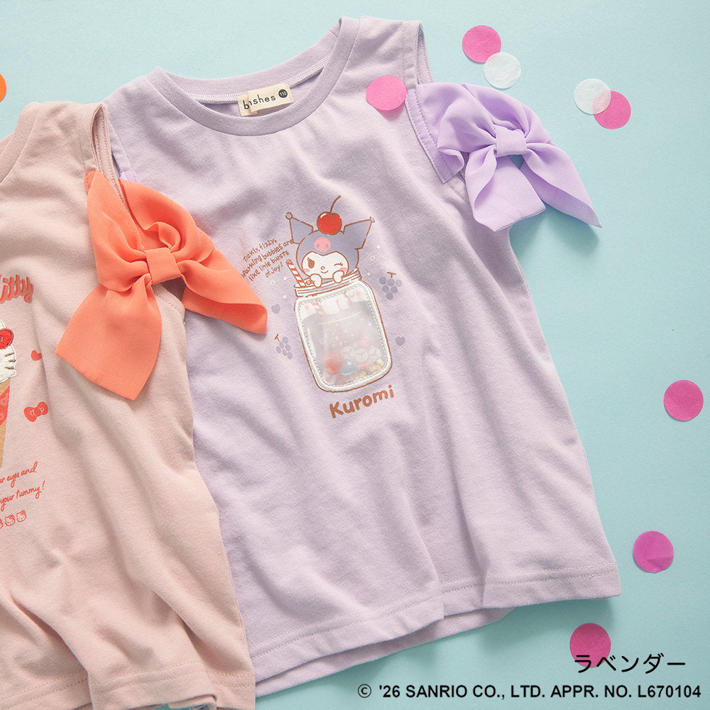 日本童裝 Branshes x Sanrio 雪紡露肩上衣 90-130cm 女童款 夏季 TOPS