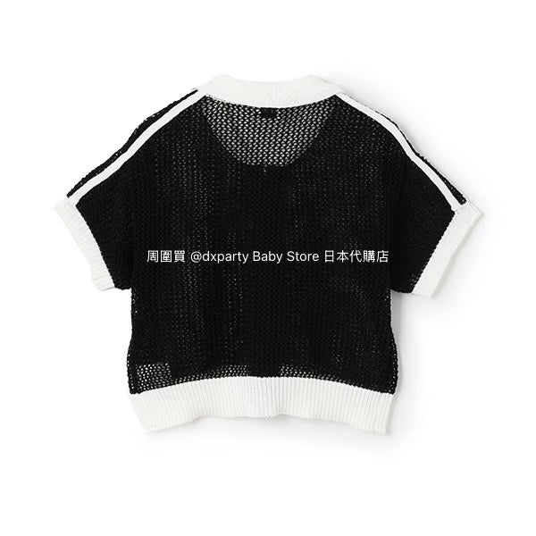 Lovetoxic Japanese children's clothing hollow knit short jacket 140-170cm girls summer OUTERWEAR 