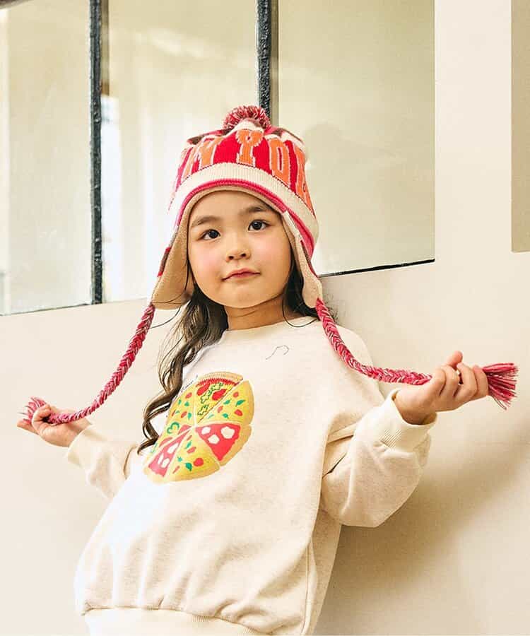 日本直送 F.O.KIDS 針織冷帽 48-58cm 帽系列 聖誕紅/新年紅