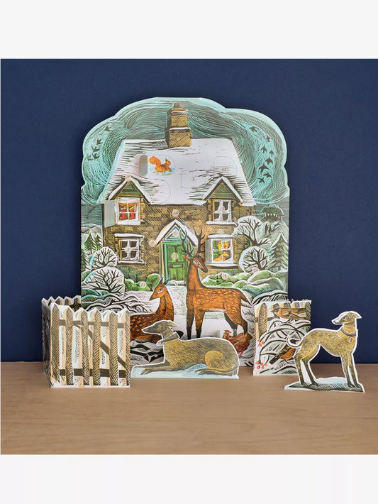 日英美直送 由英國知名藝術家Angela Harding設計的插畫倒數日曆 Christmas Cottage 3D Pop-Out Advent Calendar 聖誕倒數日曆 大人款 聖誕快樂特輯 不參與$900免運 滿$900可加$25免運到順豐站/智能櫃 Christmas Advent Calendars 2026