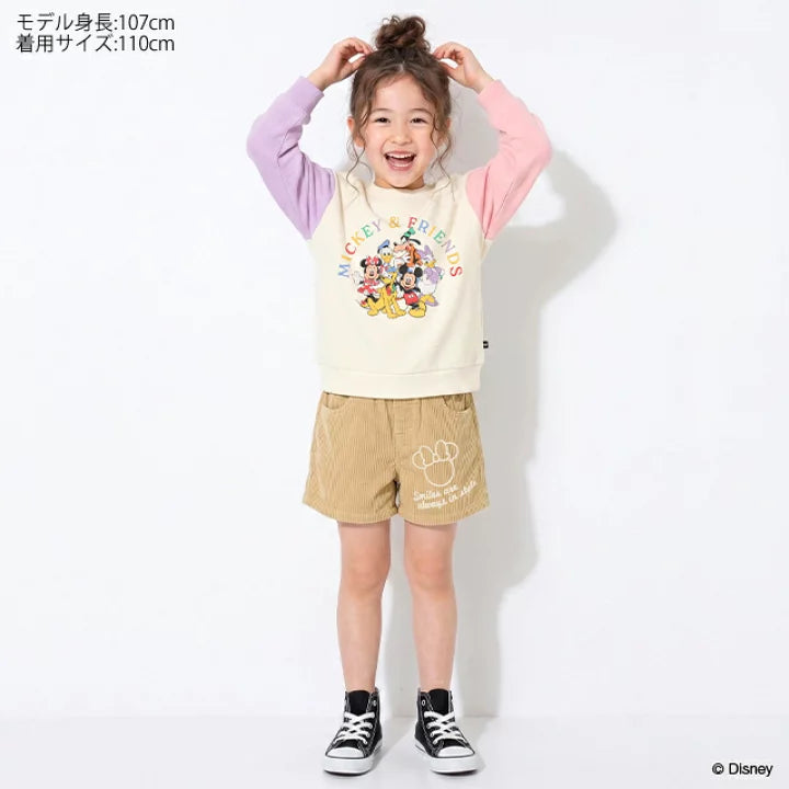 日本童裝 BDL x Disney 米妮燈芯絨短褲 90-140cm 女童款 秋季 PANTS