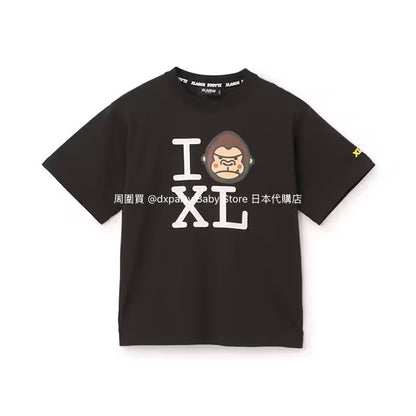 Japanese children's clothing XLARGE KIDS I LOVE XL top 80-140cm boys' summer TOPS 