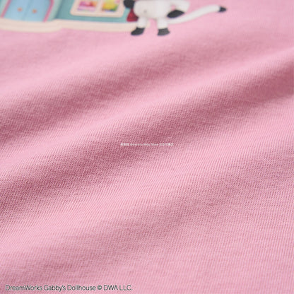 Japanese children's clothing Ly# mine x GABBY'S DOLLHOUSE small flying sleeve top 100-130cm girls summer TOPS 
