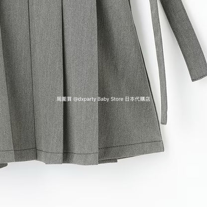 Lovetoxic Japanese Children's Clothing Suspender Skirt Two-Piece Set 140-160cm Girls Summer TOPS SKIRTS 