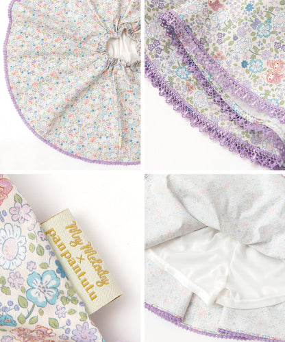 Japanese children's clothing panpantutu x Sanrio My Melody floral short skirt 90-140cm girls summer SKIRTS 