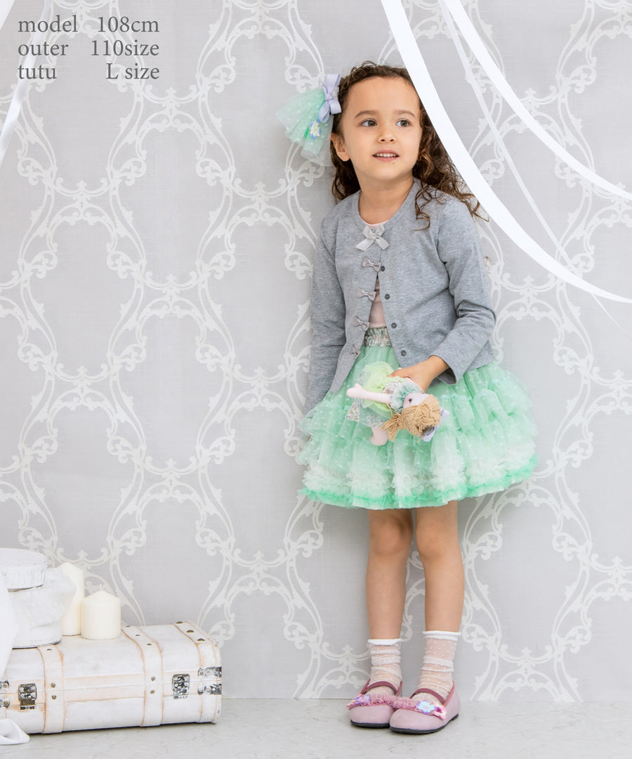 Japanese children's panpantutu Jewel ballet tutu skirt set (birthday gift, May-August) (name embroidered!) 70-140cm girls' newborn baby summer SKIRTS 