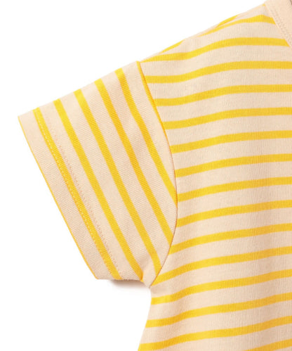 日本童裝 BE#AMS mini 條紋短袖連身裙 90-140cm 女童款 夏季 DRESSES