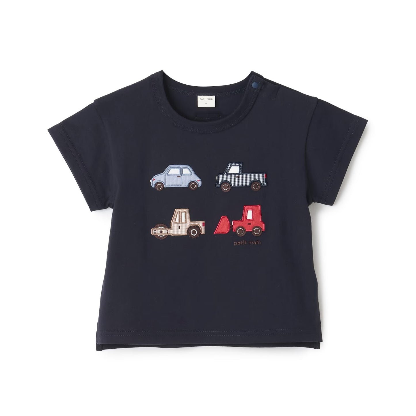 日本童裝 pe#main 遊艇/汽車貼花短袖上衣 80-130cm 男童款 夏季 TOPS