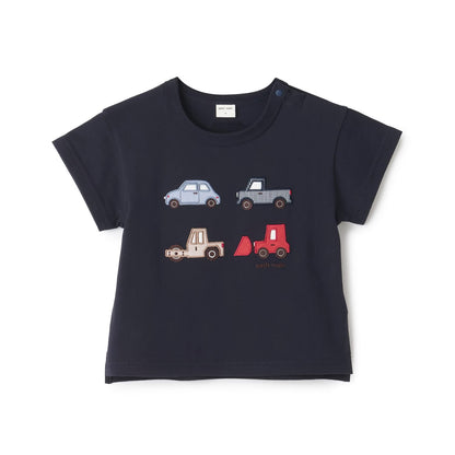 日本童裝 pe#main 遊艇/汽車貼花短袖上衣 80-130cm 男童款 夏季 TOPS