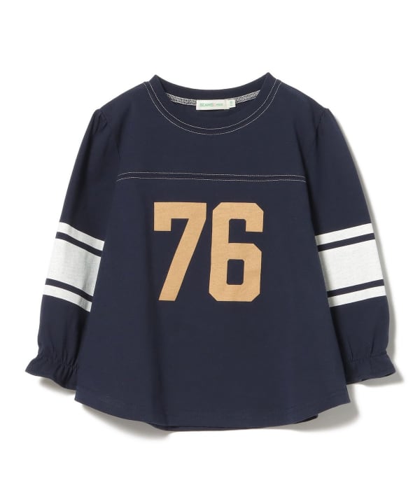 日本童裝 BE#AMS mini 編號印花上衣 90-140cm 女童款 夏季 TOPS