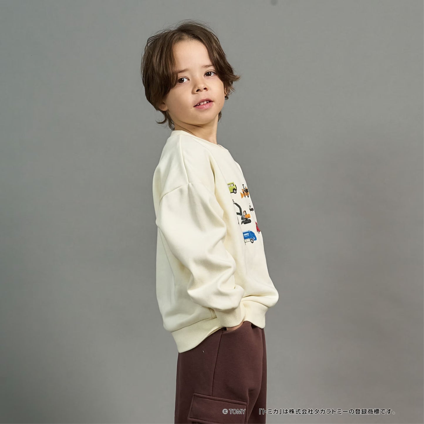 日本童裝 b・R# x Tomica 速乾系列 車車衛衣 90-130cm 男童款 冬季 TOPS