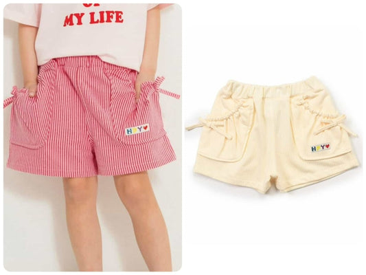 Japanese children's clothing BREEZE striped shorts 80-140cm girls summer PANTS 