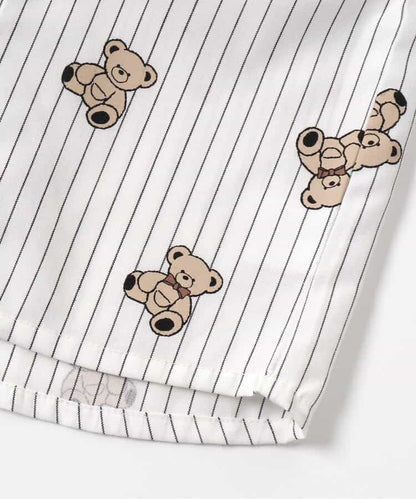 日本童裝 apres les cours x tiny bear 襯衫 90-120cm 男童款 冬季 TOPS 面試/宴會/表演 兒童服飾