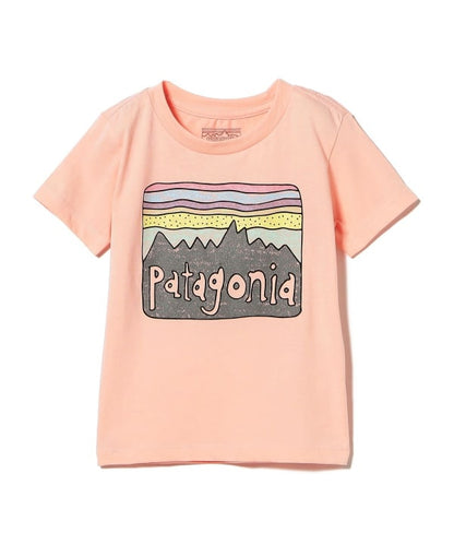 Japanese children's clothing BEAMS Patagonia short-sleeved tops 1-5 years old boys/girls summer TOPS 