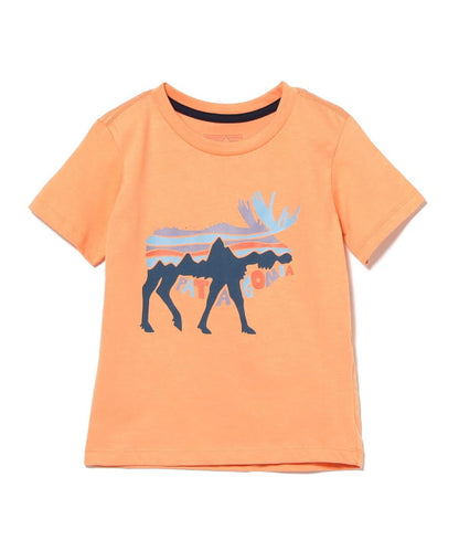Japanese children's clothing BEAMS Patagonia short-sleeved tops 1-5 years old boys/girls summer TOPS 